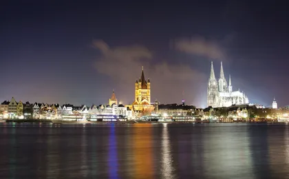 Cologne evening panorama cruise