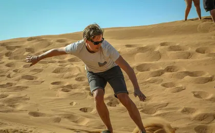 Abu Dhabi morning desert safari with camel ride