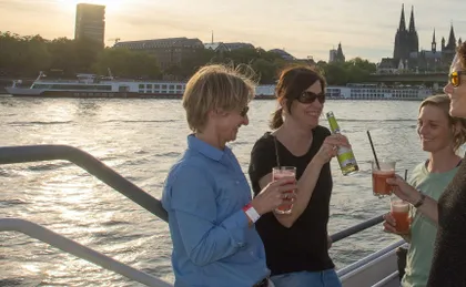 Cologne evening panorama cruise