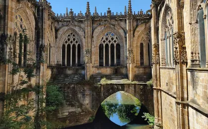 Olite Royal Palace and Ujue Monastery from Pamplona
