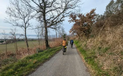 Orvieto and Civita E-Bike tour with private transfer from Rome