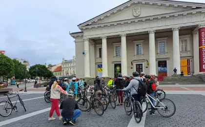 Vilnius bike tour showcasing the city's highlights