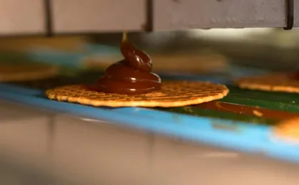 Kamphuisen syrup waffle factory entrance with syrup waffle tasting