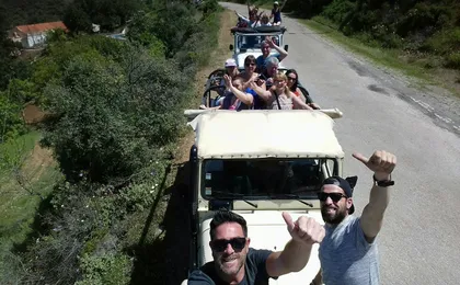 Sunset guided Jeep tour with dinner from Albufeira