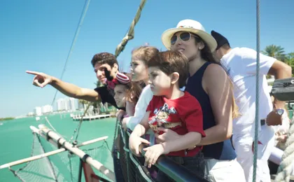 Pirate adventure on a sightseeing boat tour in Miami