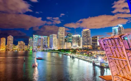 Miami night skyline cruise with premium open bar and views