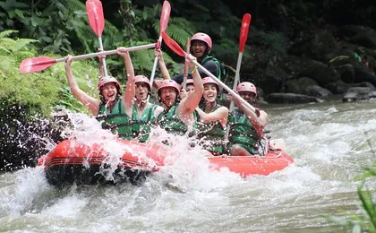Full-Day Tour: White Water Rafting and Highlight of Ubud with All-inclusive