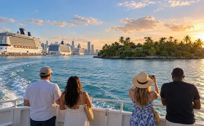 Double Decker Hop-On-Hop-Off Bus & Miami Cruise
