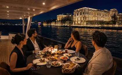Bosphorus dinner cruise and live show