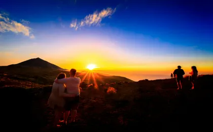 Teide by night from the south and west – German tour