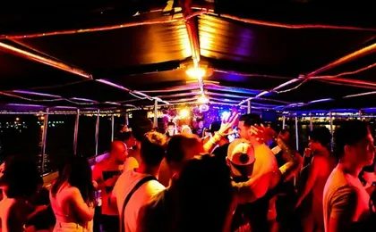 Miami night party boat cruise