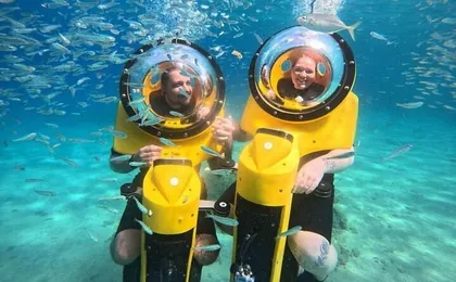 Cyprus underwater walking or scooter small-group tour