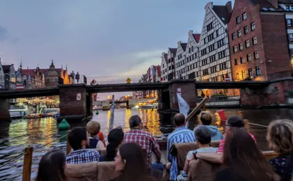 Gdansk city cruise in a traditional Polish boat