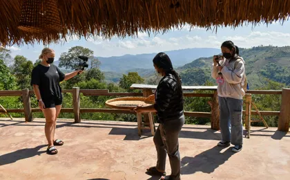 Iconic temples, waterfall and coffee maker guided tour with lunch