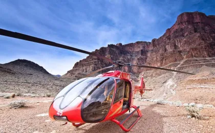 Grand celebration helicopter tour of Grand Canyon with picnic