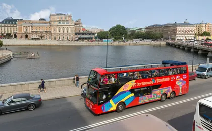 City Sightseeing hop-on hop-off bus tour of Stockholm