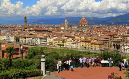Vespa Panoramic Tour of Florence from Montecatini