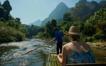 Full-day Khao Sok tour with elephant sanctuary and bamboo rafting