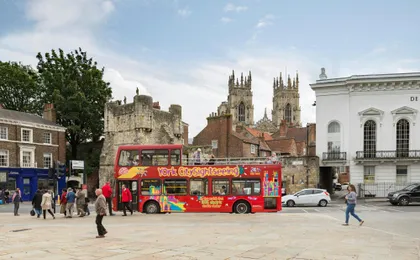 City Sightseeing hop-on hop-off bus tour of York