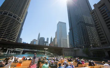 Architecture cruise on the Chicago River from Michigan Ave