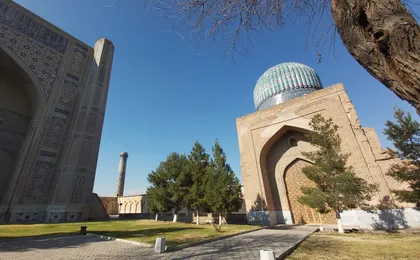 Online Sightseeing Tour in Samarkand: Registan and Bibi Khonum Mosque, Chinese Language