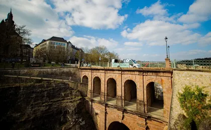 Luxembourg City sightseeing bus tour with audio guide