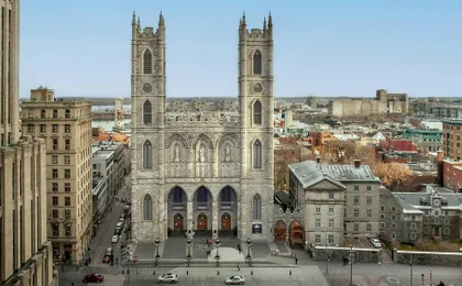 Montreal river cruise and AURA experience at Notre-Dame Basilica
