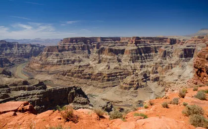 Grand Canyon West Rim bus tour with Hoover Dam photo stop and Skywalk ticket