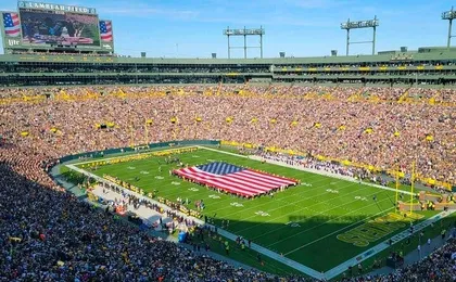 Green Bay Packers Football Game at Lambeau Field
