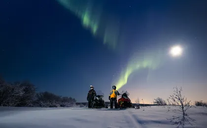 Levi Northern Lights Tour by Snowmobile