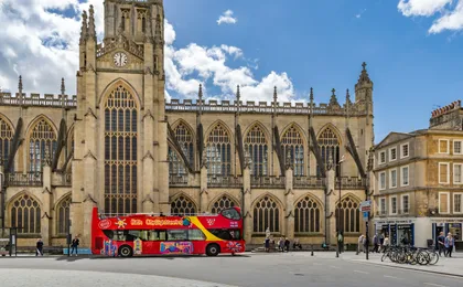 Hop-on hop-off City Sightseeing bus tour of Bath