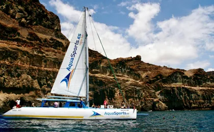 Combo catamaran sailing and off-road buggy tour