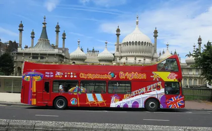 City Sightseeing hop-on hop-off bus tour of Brighton
