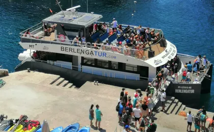 Berlenga island trip, glass-bottom boat cave tour and guided walk