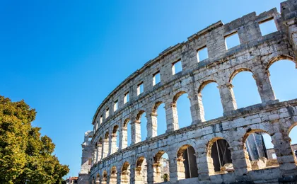 Ancient Istria tour from Poreč including Rovinj, Pula and lunch in Gržini