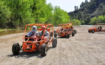 Köprülü adventure tour with buggy safari, monster buggy ride & rafting