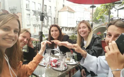 Self guided tour with interactive city game of Antwerp