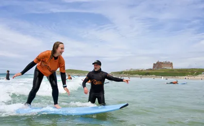 Beginners surf experience in Newquay