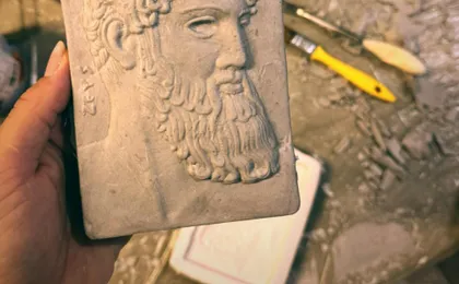 Krestena The Gypsum Craftsman's Path art workshop near Ancient Olympia