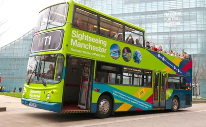 Manchester hop-on hop-off sightseeing bus tour