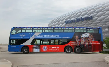 Munich city tour with self-guided visit of the FC Bayern Munich stadium