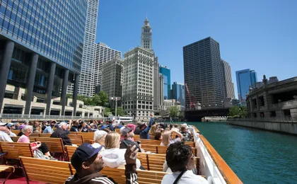 Architecture cruise on the Chicago River from Michigan Ave