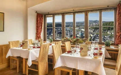 Dinner and Best of Mozart concert at historic fortress in Salzburg