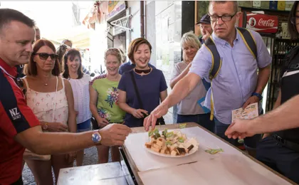 Street food tour of Catania