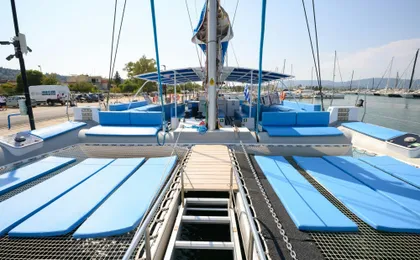 Adults-only Corfu sunset catamaran cruise with drinks, dinner and optional transfers