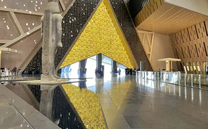 New Grand Egyptian Museum and Giza Pyramids from Cairo with Lunch