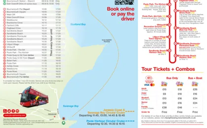 City Sightseeing hop-on hop-off bus tour of Bournemouth