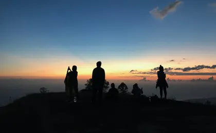 Private Mount Batur sunrise trekking and Batur natural hot spring
