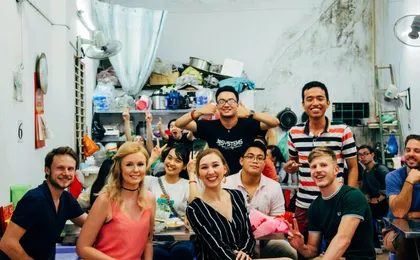 Ho Chi Minh City motorcycle food tour by night