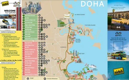 24-hour hop-on-hop-off Doha bus tour